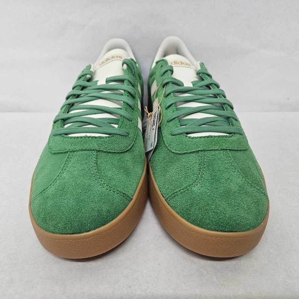 Adidas VL Court 2.0 Casual Sneakers JH5077 Green Suede Gum Sole Men Size 7.5 - Picture 5 of 11